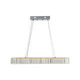Lustre Salon Ovale en Cristal