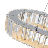 Lustre Salon Ovale en Cristal