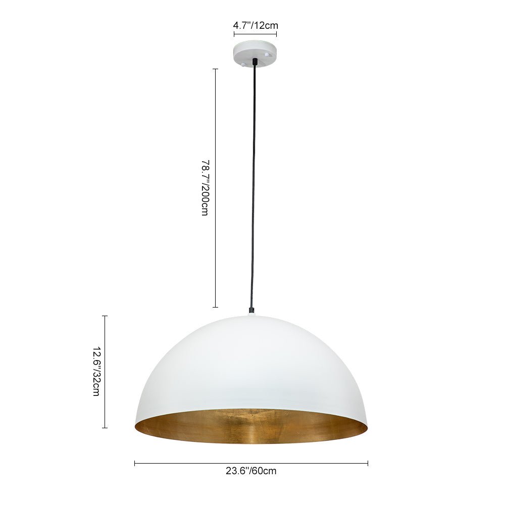 Suspension Luminaire Grand Format Grand Dôme pour Salle à Manger