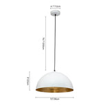 Suspension Luminaire Grand Format Grand Dôme pour Salle à Manger