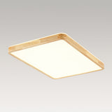 Plafonnier Cuisine Rectangulaire en Bois 88 cm