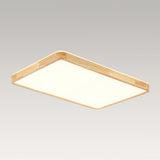 Plafonnier Cuisine Rectangulaire en Bois 88 cm