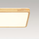 Plafonnier Cuisine Rectangulaire en Bois 88 cm