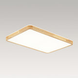 Plafonnier Cuisine Rectangulaire en Bois 88 cm