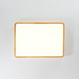 Plafonnier Cuisine Rectangulaire en Bois 88 cm