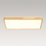 Plafonnier Cuisine Rectangulaire en Bois 88 cm