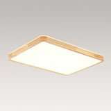 Plafonnier Cuisine Rectangulaire en Bois 88 cm
