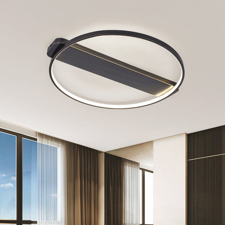 Plafonnier Salon Rond en Métal 45 cm