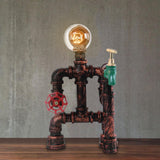 Lampe à Poser Salon en Métal Rouge