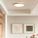 Plafonnier LED Bois Dimmable Scandinave pour Cuisine