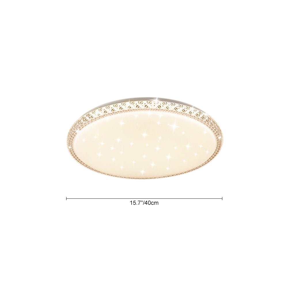 Plafonnier Verre Cristal Scintillant Inspiré pour Salon