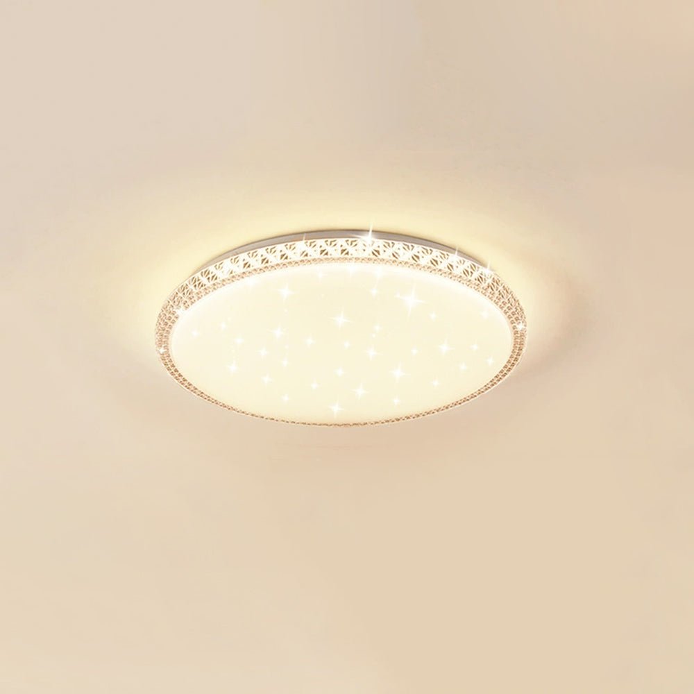 Plafonnier Verre Cristal Scintillant Inspiré pour Salon
