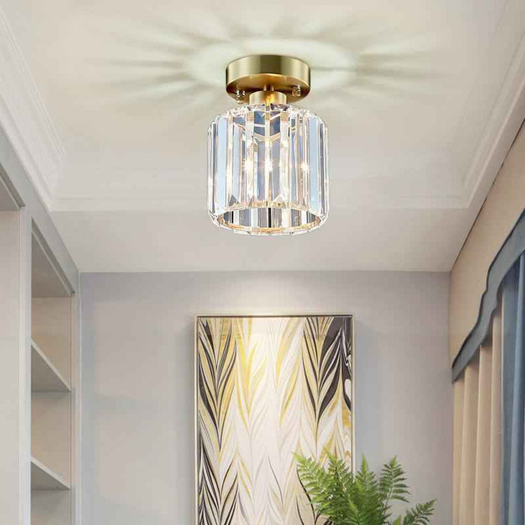 Plafonnier Verre Cristal Fitting Moderne pour Cuisine