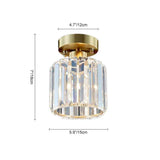 Plafonnier Verre Cristal Fitting Moderne pour Cuisine
