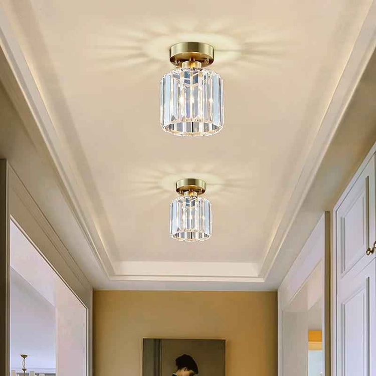 Plafonnier Verre Cristal Fitting Moderne pour Cuisine