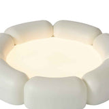 Plafonnier LED en céramique, abat-jour blanc laiteux, forme annulaire lumineuse