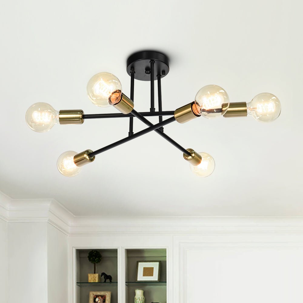 Plafonnier Six-Luminaire Sputnik Semi-Encastré pour Cuisine