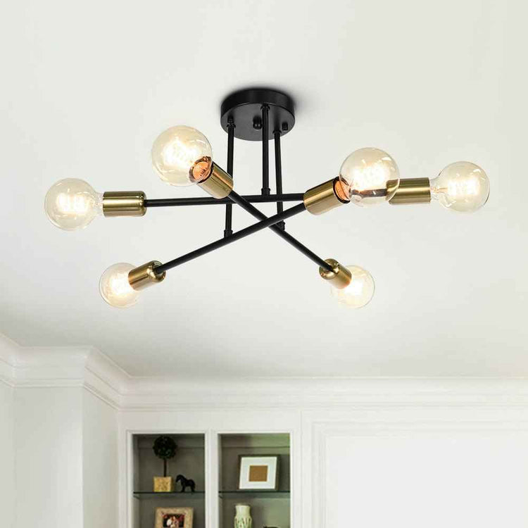 Plafonnier Six-Luminaire Sputnik Semi-Encastré pour Cuisine