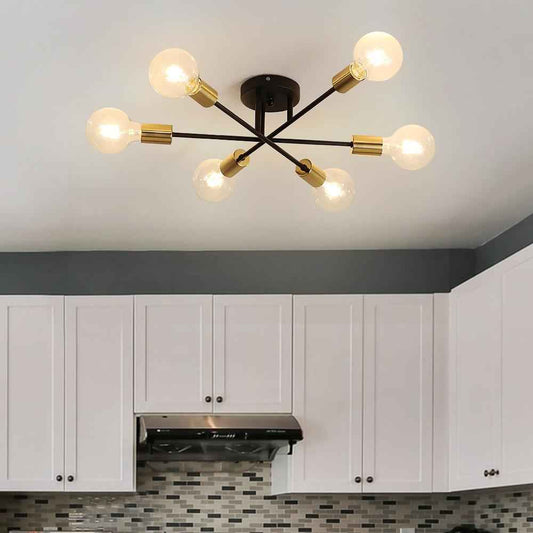 Plafonnier Six-Luminaire Sputnik Semi-Encastré pour Cuisine