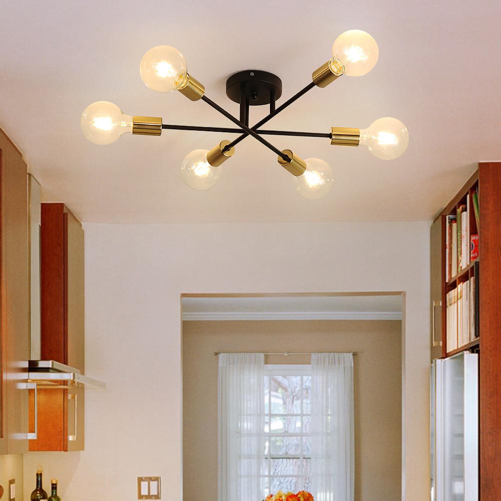 Plafonnier Six-Luminaire Sputnik Semi-Encastré pour Cuisine