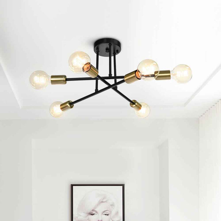 Plafonnier Six-Luminaire Sputnik Semi-Encastré pour Cuisine