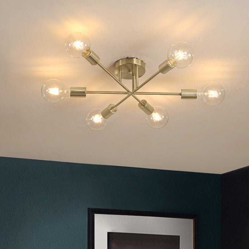 Plafonnier Six-Luminaire Sputnik Semi-Encastré pour Cuisine