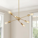 Lustre Moderne Six Luminaires Sputnik