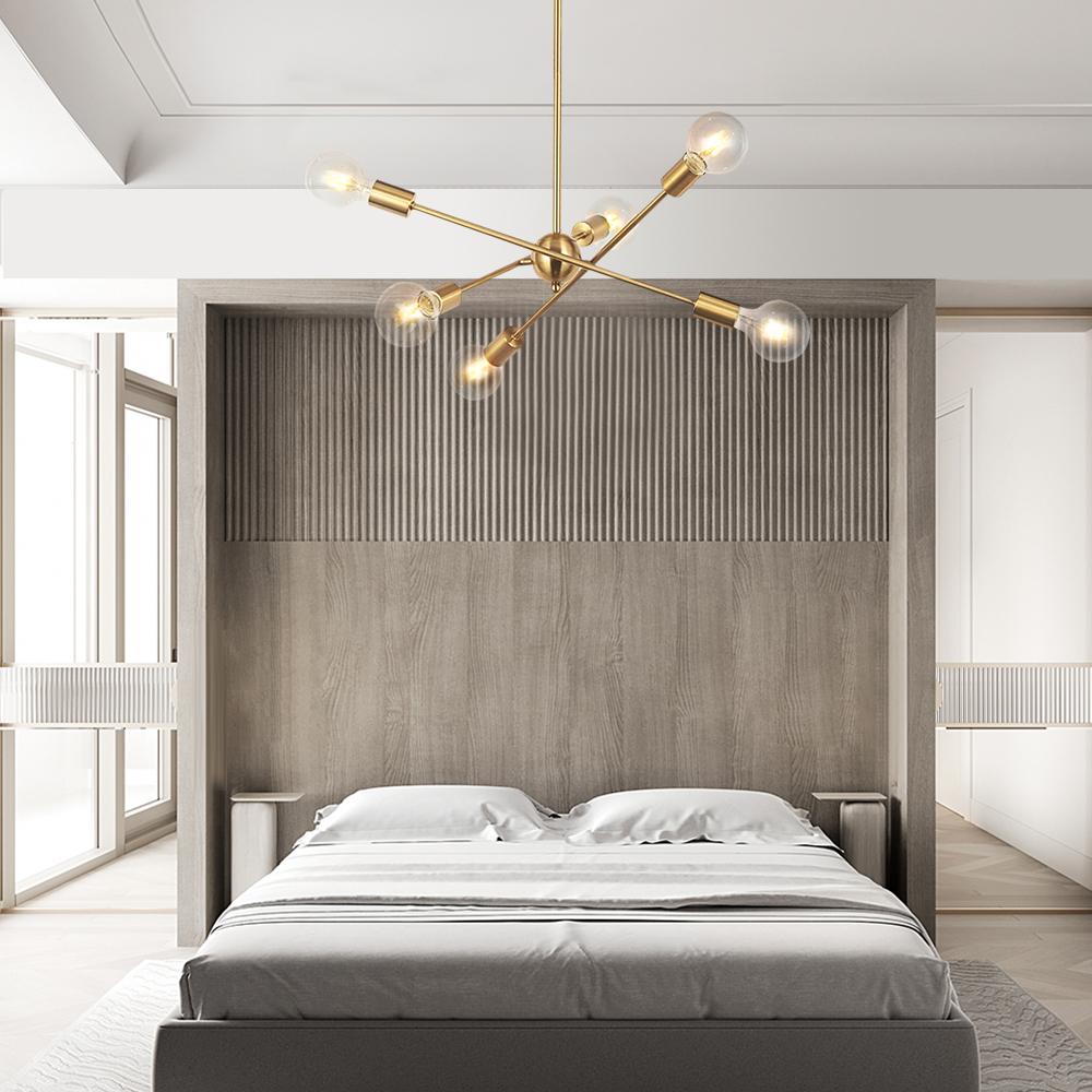 Lustre Moderne Six Luminaires Sputnik