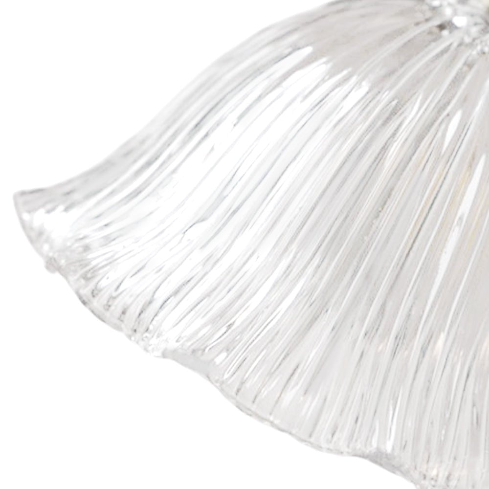 Suspension Verre Élégant Fleur Bande pour Salle à Manger