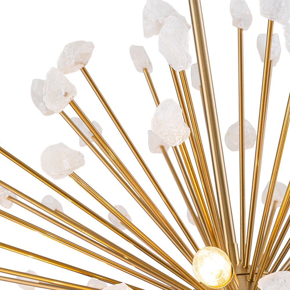 Lustre Soleil Sputnik Marbre Pissenlit pour Salon