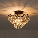 Plafonnier Salon Goutte en Cristal