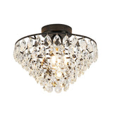 Plafonnier Salon Goutte en Cristal