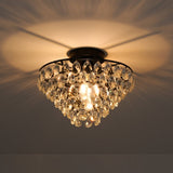 Plafonnier Salon Goutte en Cristal