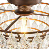 Plafonnier Salon Goutte en Cristal