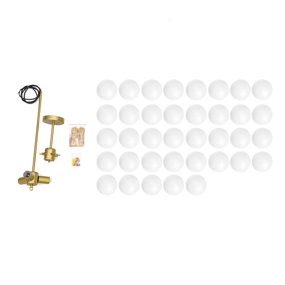 Lustre Boule Verre Suspendu Moderne Grappe Luminaire pour Salon