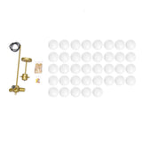 Lustre Boule Verre Suspendu Moderne Grappe Luminaire pour Salon