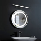 Applique Murale LED Ultra-Fin Applique Salle de Bain à Bras en Brossé Noir/Blanc pour Chambre