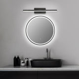 Applique Murale LED Ultra-Fin Applique Salle de Bain à Bras en Brossé Noir/Blanc pour Chambre