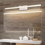 Applique Murale LED Ultra-Fin Applique Salle de Bain à Bras en Brossé Noir/Blanc pour Chambre