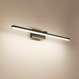 Applique Murale LED Ultra-Fin Applique Salle de Bain à Bras en Brossé Noir/Blanc pour Chambre