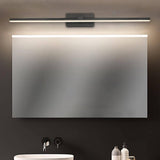 Applique Murale LED Ultra-Fin Applique Salle de Bain à Bras en Brossé Noir/Blanc pour Chambre