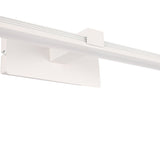 Applique Murale LED Ultra-Fin Applique Salle de Bain à Bras en Brossé Noir/Blanc pour Chambre