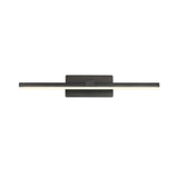 Applique Murale LED Ultra-Fin Applique Salle de Bain à Bras en Brossé Noir/Blanc pour Chambre