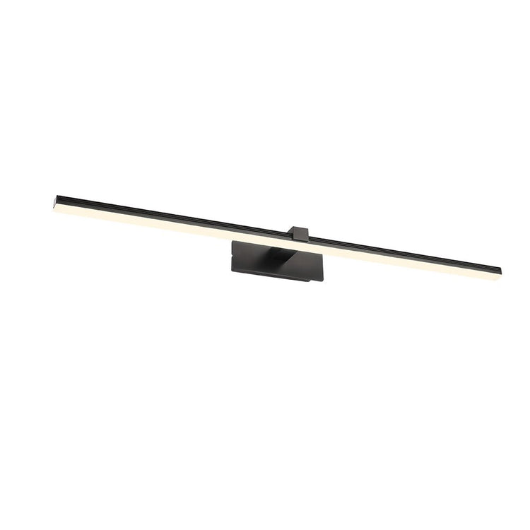 Applique Murale LED Ultra-Fin Applique Salle de Bain à Bras en Brossé Noir/Blanc pour Chambre