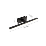 Applique Murale LED Ultra-Fin Applique Salle de Bain à Bras en Brossé Noir/Blanc pour Chambre