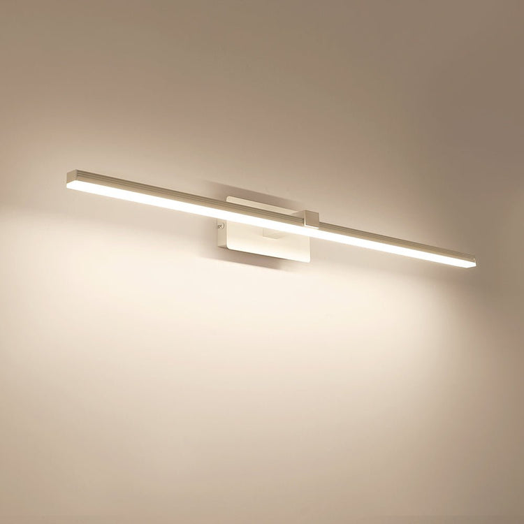 Applique Murale LED Ultra-Fin Applique Salle de Bain à Bras en Brossé Noir/Blanc pour Chambre