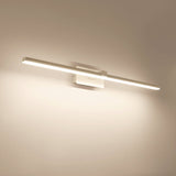 Applique Murale LED Ultra-Fin Applique Salle de Bain à Bras en Brossé Noir/Blanc pour Chambre