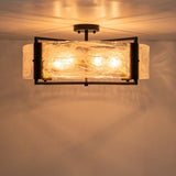 Plafonnier Salon Nuage en Verre Blanc