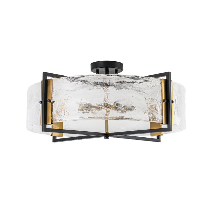 Plafonnier Salon Nuage en Verre Blanc