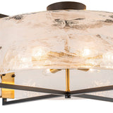 Plafonnier Salon Nuage en Verre Blanc